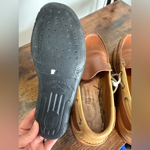 Tommy Bahama Men's Leather Slip-On Loafers Size 10,5М  Brown‎ yachting shoes - Picture 11 of 17